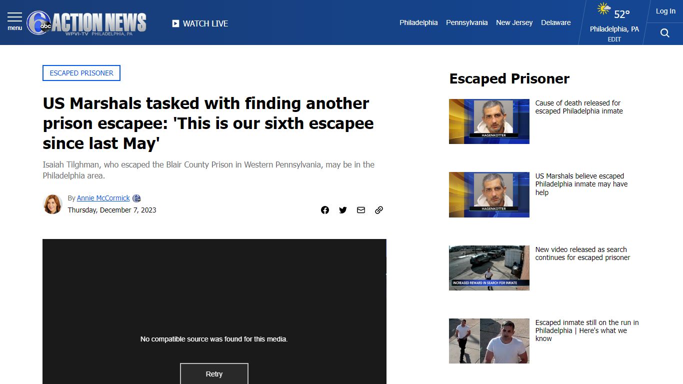 Isaiah Tilghman wanted: US Marshals in Philadelphia tasked with finding ...